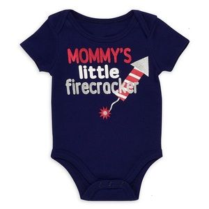 Mommys Little Firecracker Onesie Size 3 Months Great Condition